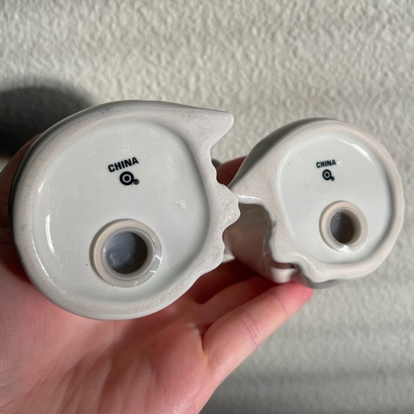 Ceramic Fox Salt and Pepper Shakers White Dinnerware Woodland Creatures Target - Picture 8 of 9